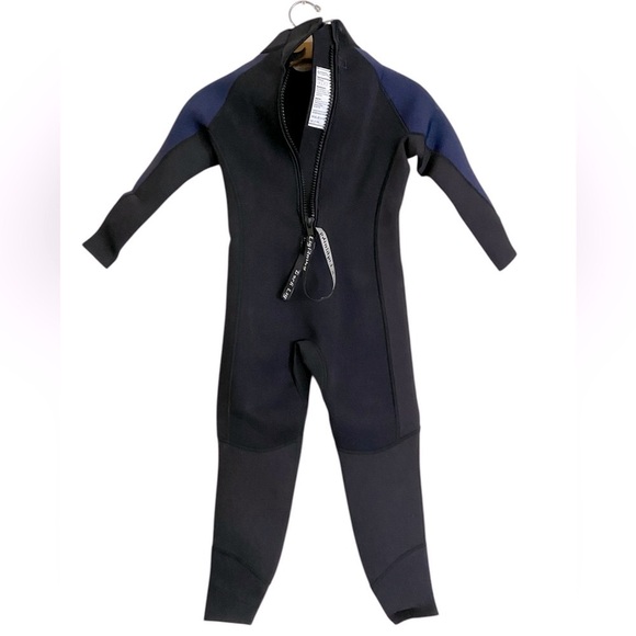 Dark Lightning 3/2mm Kids Wetsuit Neoprene Thermal Blue/Black Size Medium NWOT - Picture 4 of 14